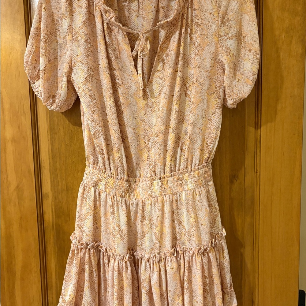 Buddy Love Blush and Cream Mini Dress